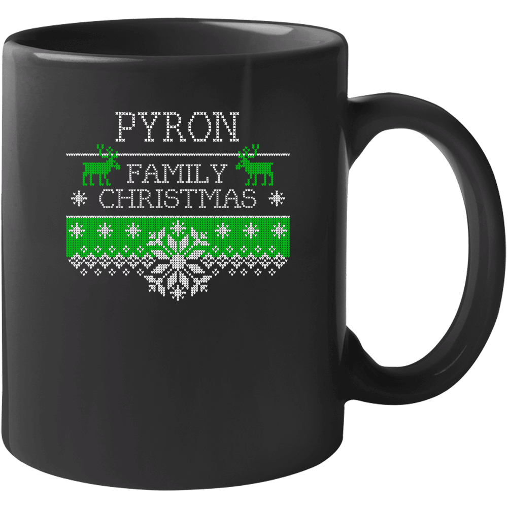 Pyron Family Christmas Ugly Holiday Sweater Mug