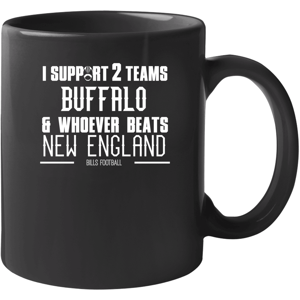 Support And Whoever Beats Football Fan Team Rivals Customizable Mug