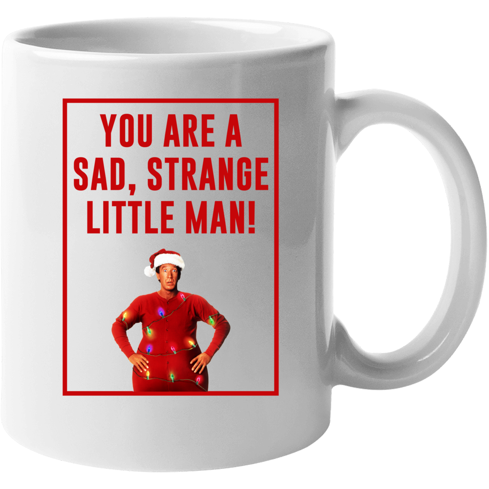 Strange Little Man The Santa Clause Retro Christmas Movie Quote Poster
