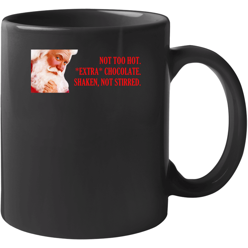Shaken Not Stirred The Santa Clause Retro Christmas Movie Quote Mug