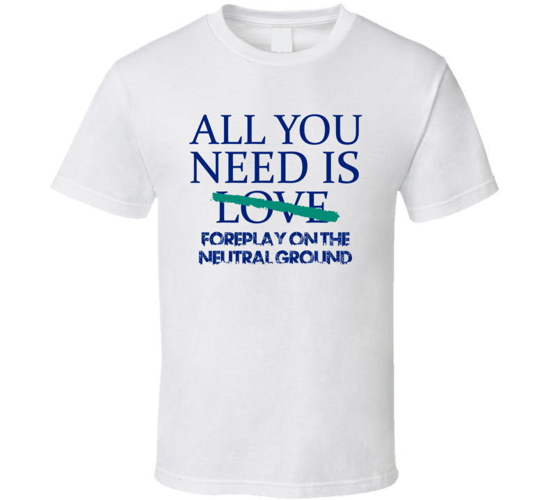 All You Need Is Foreplay On The Neutral Ground  Alcohol T Shirt