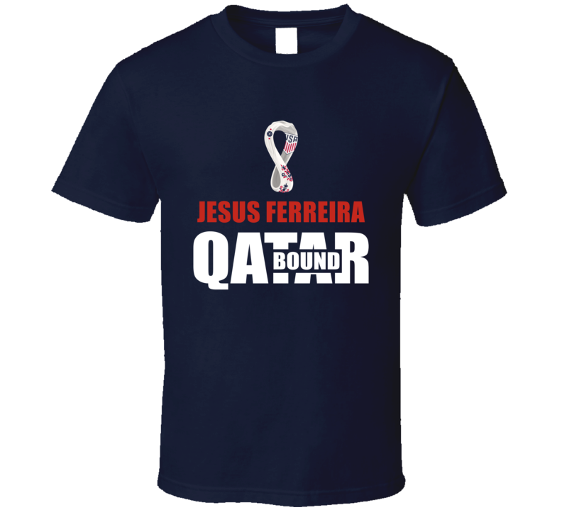Jesus Ferreira Team Usa Qatar Bound World Cup Soccer Fan Football Squa