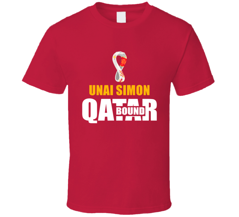 Unai Simon Team Spain Qatar Bound World Cup Soccer Fan Football Squad 
