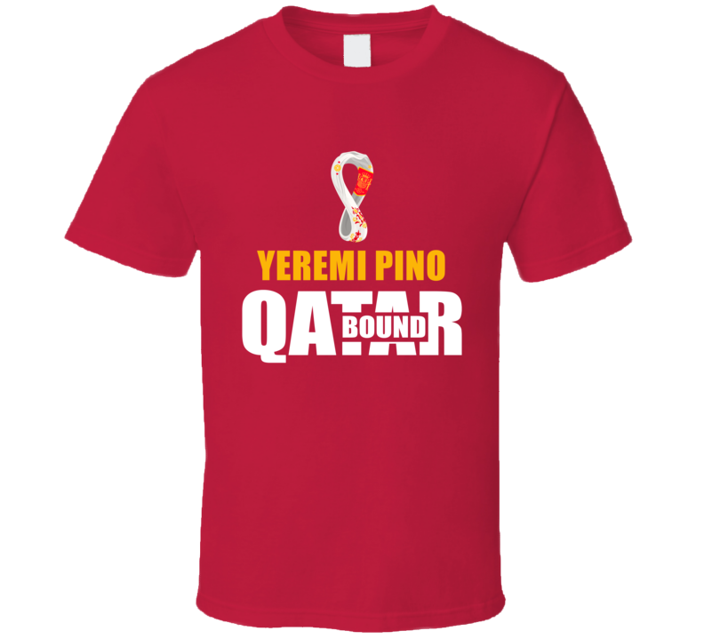 Yeremi Pino Team Spain Qatar Bound World Cup Soccer Fan Football Squad