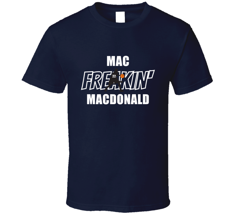 Mac Freakin Macdonald Navy Fan Basketball Gift Men Women Present Game 