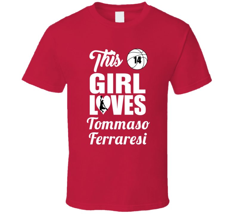 This Girl Loves Tommaso Ferraresi Sacred Heart Basketball Fan Gift T S