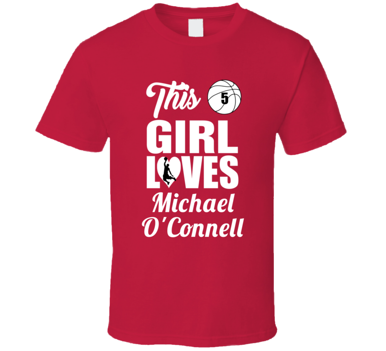 This Girl Loves Michael O'connell Stanford Basketball Fan Gift T Shirt
