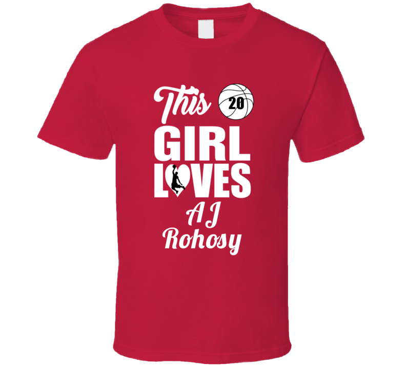 This Girl Loves Aj Rohosy Washington State Basketball Fan Gift T Shirt