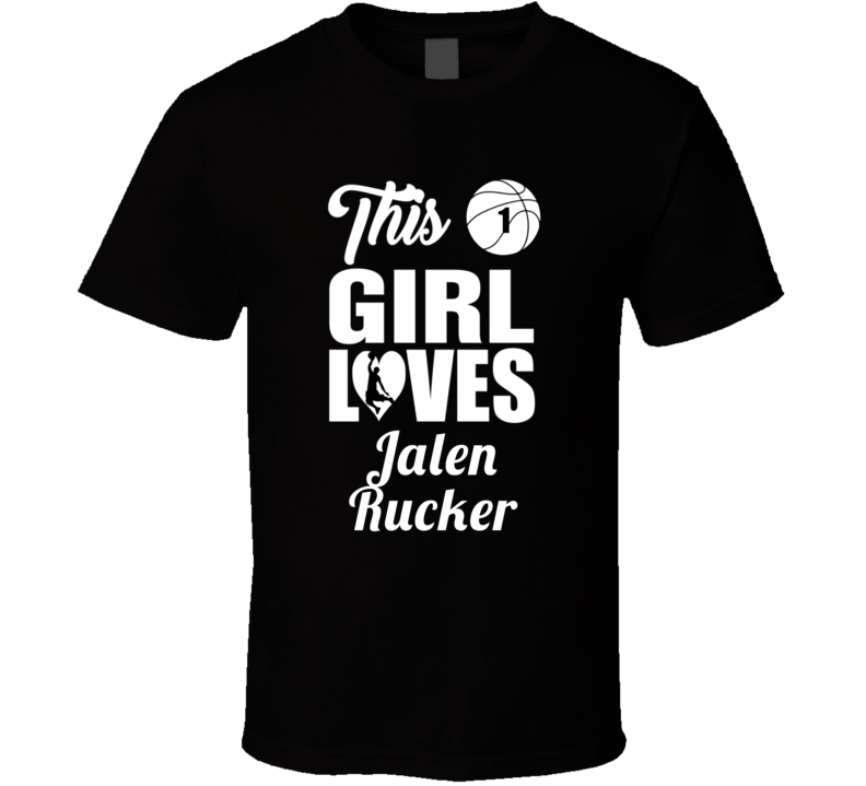 This Girl Loves Jalen Rucker Army Basketball Fan Gift T Shirt