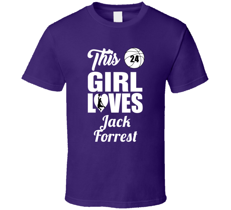 This Girl Loves Jack Forrest Bucknell Basketball Fan Gift T Shirt