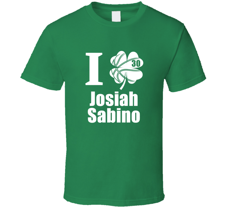 I Clover Josiah Sabino St Patrick's Day Jacksonville Basketball Fan Pa