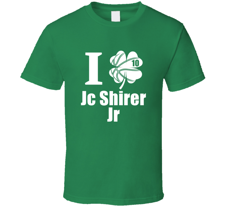 I Clover Jc Shirer Jr St Patrick's Day Liberty Basketball Fan Party T 