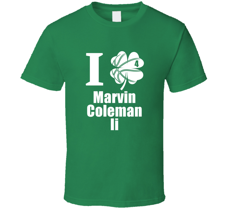 I Clover Marvin Coleman Ii St Patrick's Day Evansville Basketball Fan 