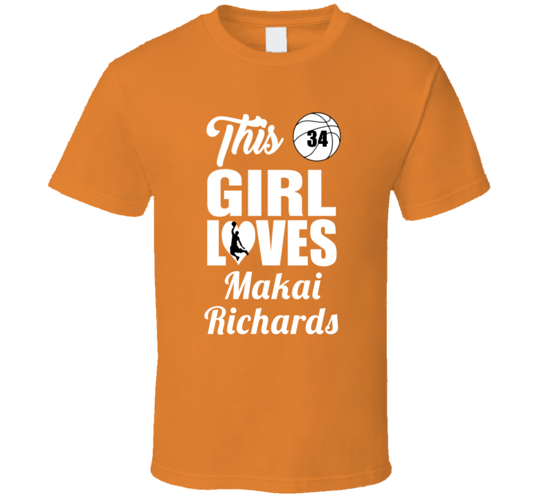 This Girl Loves Makai Richards Pacific Basketball Fan Gift T Shirt This Girl Loves Makai Richards Pacific Basketball Fan Gift T Shirt