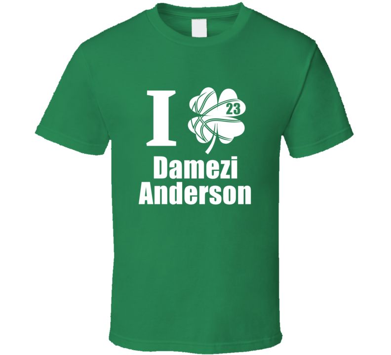 I Clover Damezi Anderson St Patrick's Day Detroit Mercy Basketball Fan