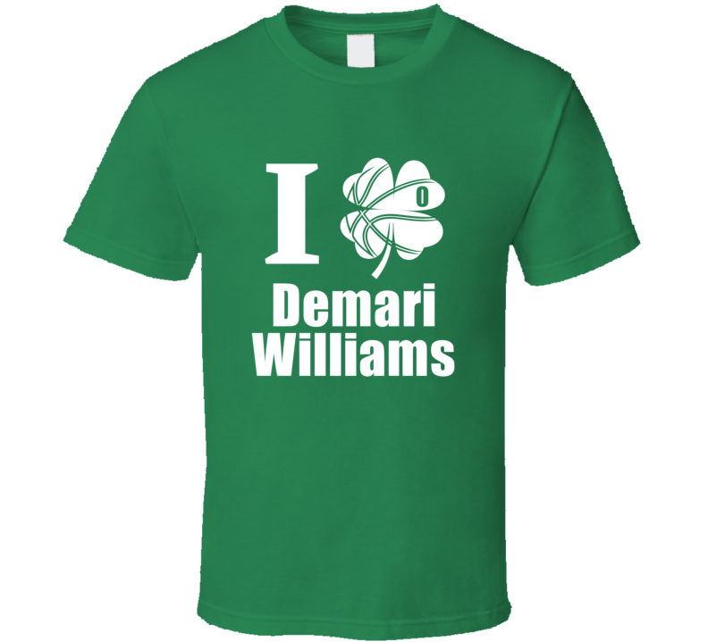 I Clover Demari Williams St Patrick's Day Oral Roberts Basketball Fan I Clover Demari Williams St Patrick's Day Oral Roberts Basketball Fan