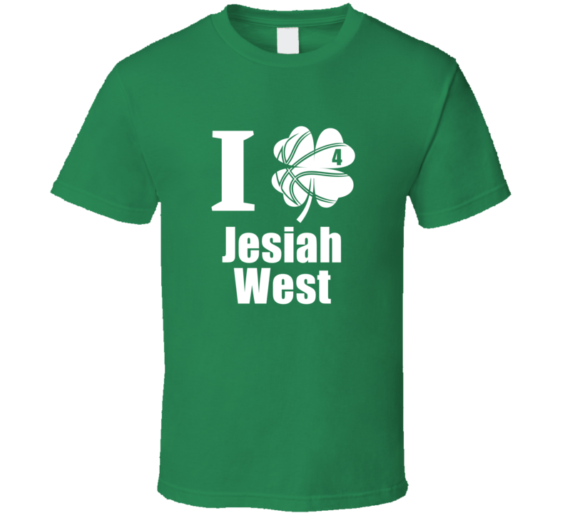 I Clover Jesiah West St Patrick's Day Western Illinois Basketball Fan I Clover Jesiah West St Patrick's Day Western Illinois Basketball Fan