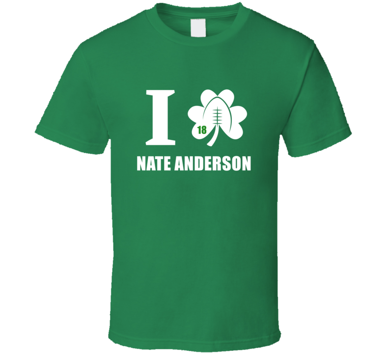 I Clover Nate Anderson Western Michigan Football Fan St Patricks Day G I Clover Nate Anderson Western Michigan Football Fan St Patricks Day G