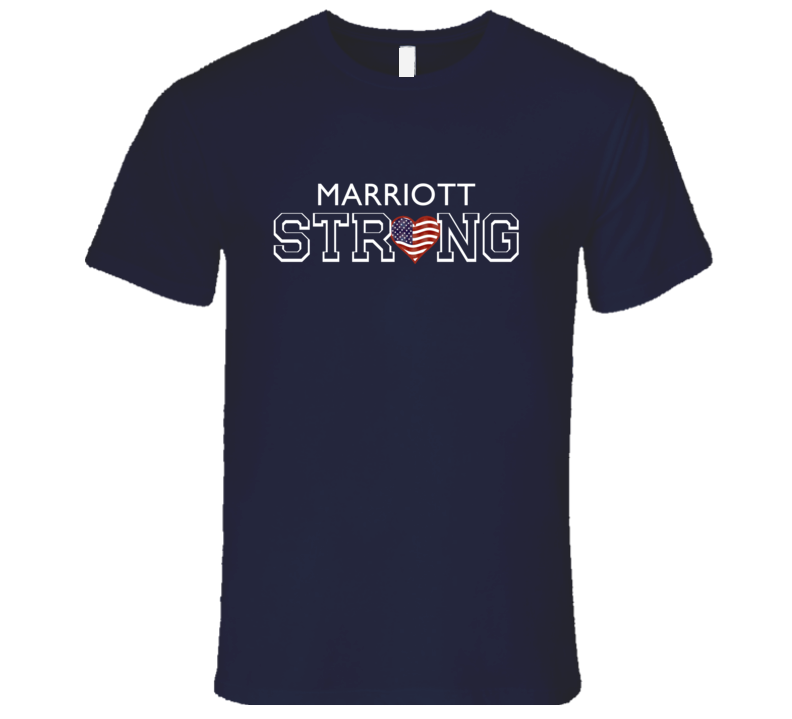 Marriott Last Name Strong American T Shirt