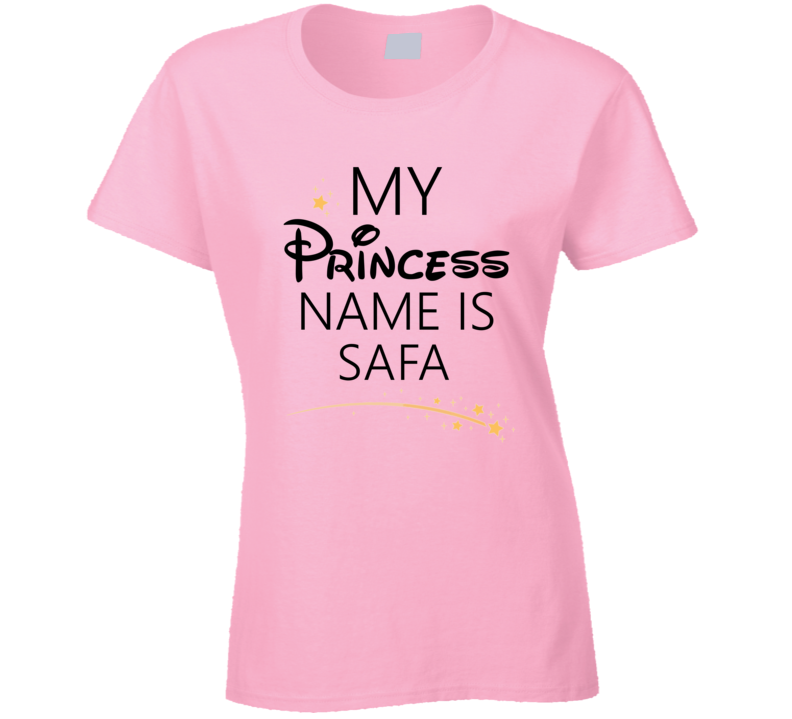 My Princess Name Is Safa Cartoon Princess Inspired T Shirt