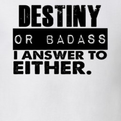 Destiny Or Badass I Answer To Both Funny T Shirt 10334980
