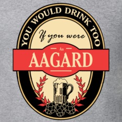 Drink If You Are An Aagard Funny Beer Party Label Inspired T Shirt 12099334
