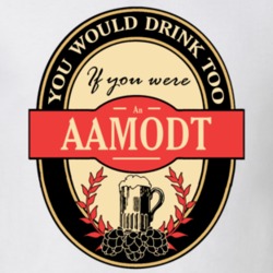 Drink If You Are An Aamodt Funny Beer Party Label Inspired T Shirt 12099385