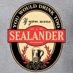 Drink If You Are A Sealander Funny Beer Party Label Inspired T Shirt 12202461