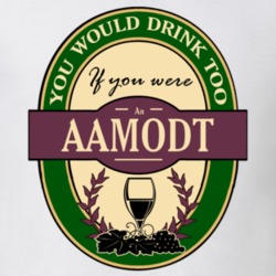 Drink If You Are An Aamodt Funny Wine Party Label Inspired T Shirt 12206428