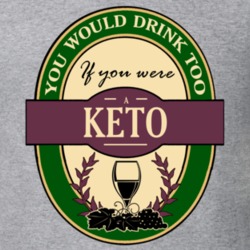 Drink If You Are A Keto Funny Wine Party Label Inspired T Shirt 12212507