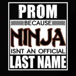 Prom Because Ninja Official Last Name Funny T Shirt 12980832