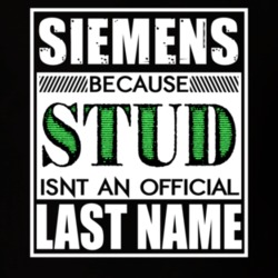 Siemens Because Stud Official Last Name Funny T Shirt 13010464