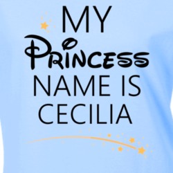 My Princess Name Is Cecilia Cartoon Princess Inspired T Shirt 5800635