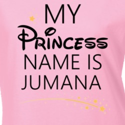 My Princess Name Is Jumana Cartoon Princess Inspired T Shirt 5804465