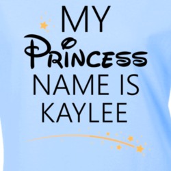My Princess Name Is Kaylee Cartoon Princess Inspired T Shirt 5804870