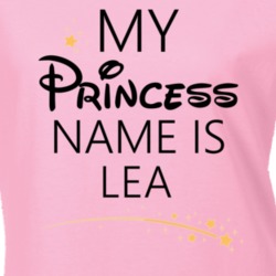 My Princess Name Is Lea Cartoon Princess Inspired T Shirt 5805473