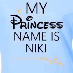 My Princess Name Is Niki Cartoon Princess Inspired T Shirt 5815621