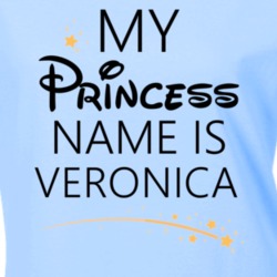My Princess Name Is Veronica Cartoon Princess Inspired T Shirt 5816563