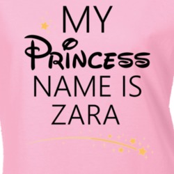 My Princess Name Is Zara Cartoon Princess Inspired T Shirt 5816705