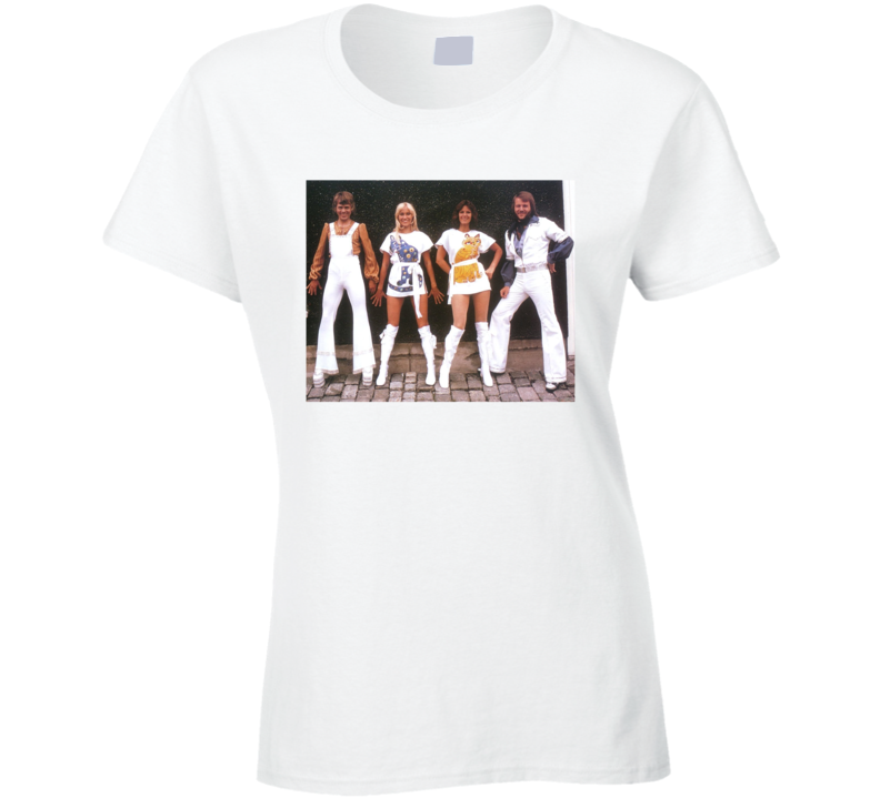 Abba Vintage Photo Picture Mamma Mia 2 Here We Go Again Animal White Dresses Musical T Shirt Abba Vintage Photo Picture Mamma Mia 2 Here We Go Again Animal White Dresses Musical T Shirt