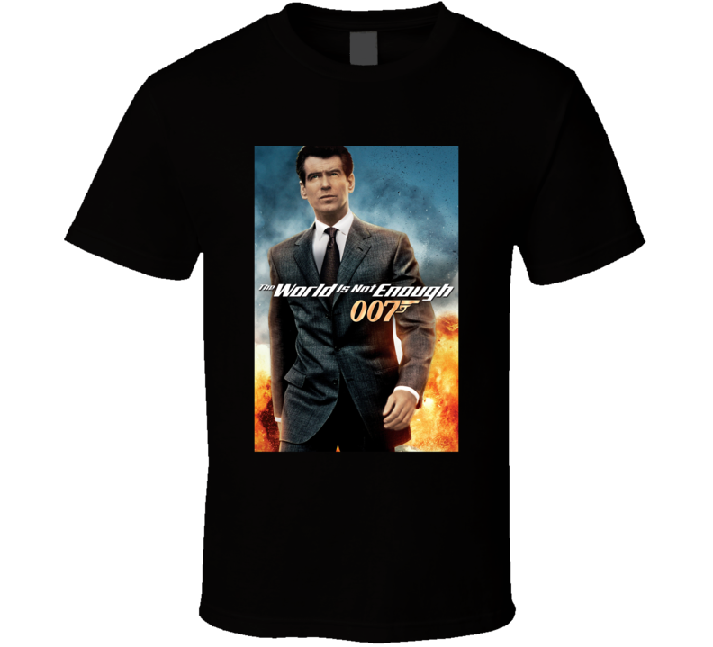 The World Is Enough James Bond 007 Retro Movie Fan Cool T Shirt