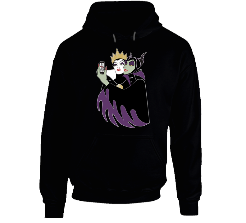 Evil Queen Grimhilde And Maleficent Iphone Selfie Parody Hoodie