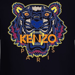 Kenzo Paris Tiger Animal Inspired Black Long Sleeve 37190443