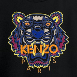 Kenzo Paris Tiger Animal Inspired Black T Shirt 37740786