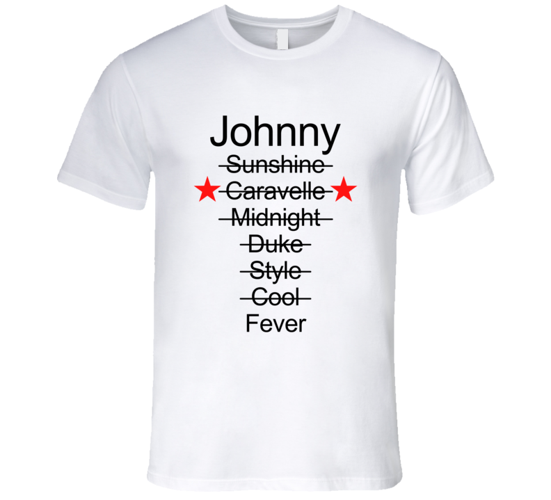 WKRP Dr. Johnny Fever Mug Names T-Shirt