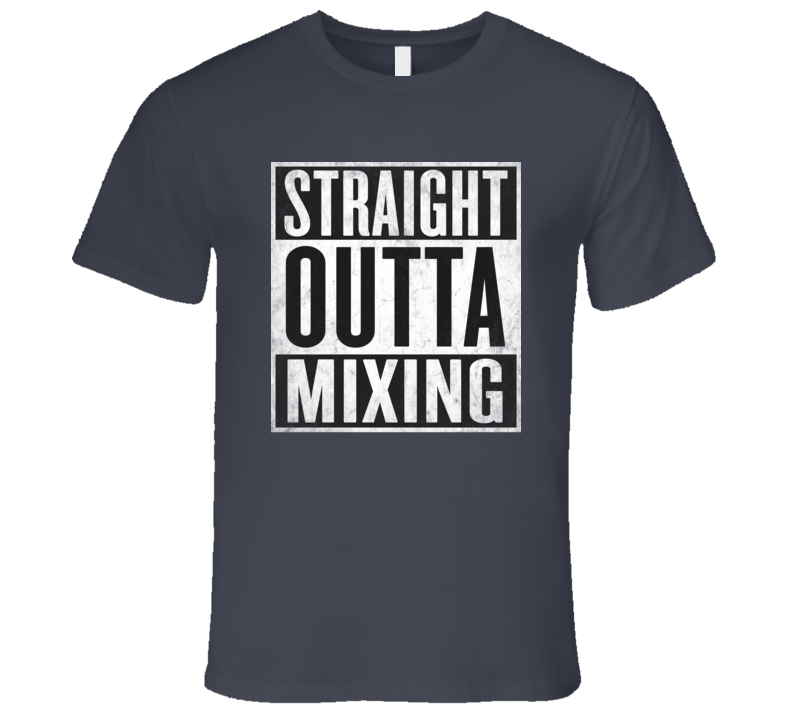 Straight Outta MIXING STUDIO Rock and Roll Jazz Music T-Shirt