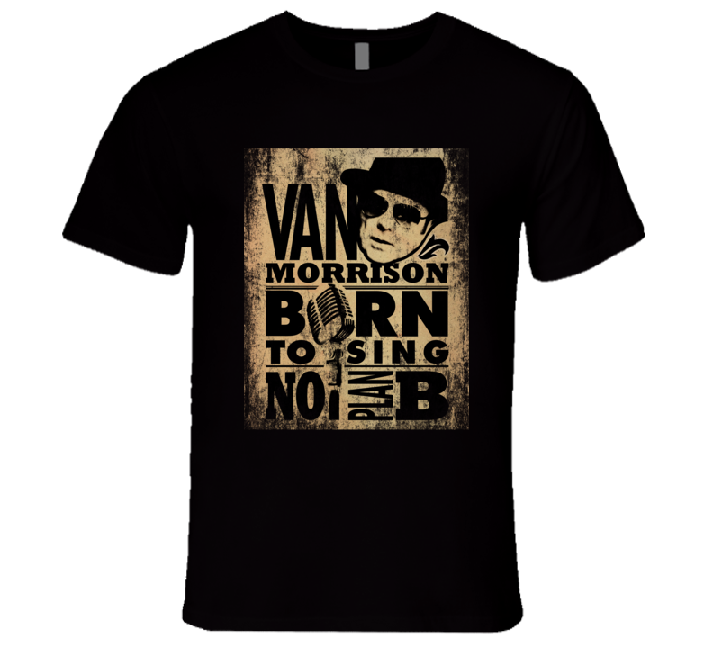 Van Morrison Rock Concert Vintage Poster Faded T-Shirt Van Morrison Rock Concert Vintage Poster Faded T-Shirt