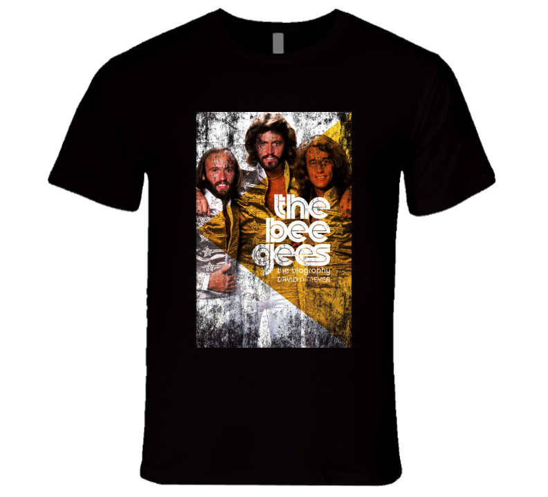 Bee Gees Rock Concert Vintage Poster Faded T-Shirt Bee Gees Rock Concert Vintage Poster Faded T-Shirt