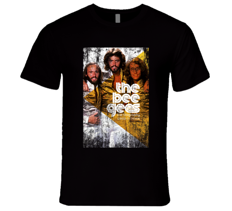 Bee Gees Rock Concert Vintage Poster Faded T-Shirt