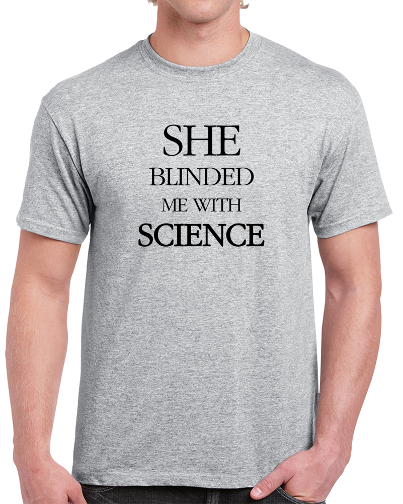 She Blinded Me With Science Thomas Dolby Music Lyric Concert T-shirt She Blinded Me With Science Thomas Dolby Music Lyric Concert T-shirt
